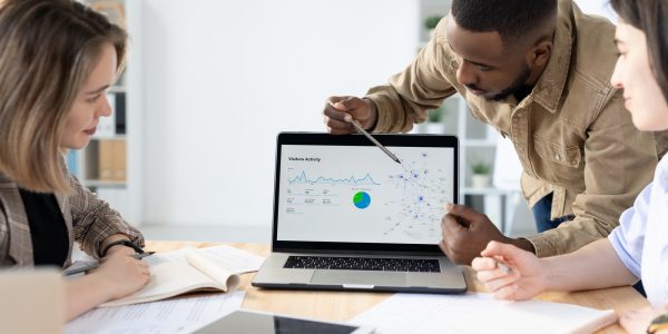 Reporting marketing statistics at meeting